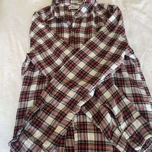 hollister flannel size small